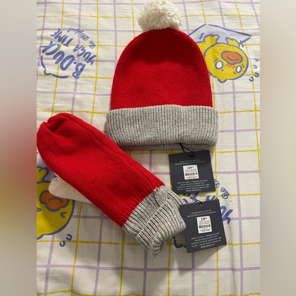 Indigo cap and glove set - Picture 2 of 4